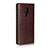 Leather Case Stands Flip Cover T06 Holder for Huawei Mate 20 X 5G Brown