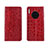 Leather Case Stands Flip Cover T06 Holder for Huawei Mate 30 5G Red