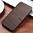 Leather Case Stands Flip Cover T06 Holder for Huawei P30 Lite New Edition Brown