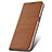 Leather Case Stands Flip Cover T06 Holder for Oppo RX17 Pro Brown
