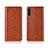 Leather Case Stands Flip Cover T06 Holder for Xiaomi Mi A3 Orange