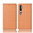 Leather Case Stands Flip Cover T06 Holder for Xiaomi Mi Note 10 Orange