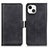 Leather Case Stands Flip Cover T07 Holder for Apple iPhone 13 Mini Black