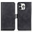 Leather Case Stands Flip Cover T07 Holder for Apple iPhone 13 Pro Black