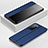 Leather Case Stands Flip Cover T07 Holder for Huawei P40 Blue