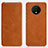 Leather Case Stands Flip Cover T07 Holder for OnePlus 7T Orange