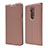 Leather Case Stands Flip Cover T07 Holder for OnePlus 7T Pro Rose Gold