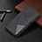 Leather Case Stands Flip Cover T07 Holder for Oppo Reno3 Pro Black