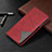 Leather Case Stands Flip Cover T07 Holder for Oppo Reno3 Pro Red