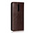 Leather Case Stands Flip Cover T07 Holder for Oppo RX17 Pro Brown