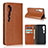 Leather Case Stands Flip Cover T07 Holder for Xiaomi Mi Note 10 Pro Orange