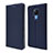 Leather Case Stands Flip Cover T08 Holder for Huawei Mate 20 X 5G Blue