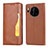 Leather Case Stands Flip Cover T08 Holder for Huawei Mate 30E Pro 5G Orange