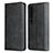 Leather Case Stands Flip Cover T08 Holder for Xiaomi Mi Note 10 Black