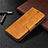 Leather Case Stands Flip Cover T08 Holder for Xiaomi Redmi 9A Orange