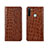 Leather Case Stands Flip Cover T08 Holder for Xiaomi Redmi Note 8 (2021)
