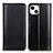 Leather Case Stands Flip Cover T09 Holder for Apple iPhone 14 Plus Black