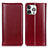 Leather Case Stands Flip Cover T09 Holder for Apple iPhone 14 Pro Max Red