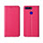 Leather Case Stands Flip Cover T09 Holder for Huawei Honor V20 Hot Pink