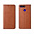 Leather Case Stands Flip Cover T09 Holder for Huawei Honor V20 Orange