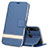 Leather Case Stands Flip Cover T09 Holder for Huawei P20 Lite (2019) Blue