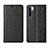 Leather Case Stands Flip Cover T09 Holder for Oppo F15 Black