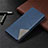 Leather Case Stands Flip Cover T09 Holder for Samsung Galaxy Note 20 Ultra 5G Blue