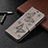 Leather Case Stands Flip Cover T09 Holder for Xiaomi Redmi 9i Gray