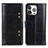 Leather Case Stands Flip Cover T10 Holder for Apple iPhone 14 Pro Black