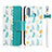 Leather Case Stands Flip Cover T10 Holder for Huawei P30 Lite XL Cyan