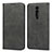 Leather Case Stands Flip Cover T10 Holder for Xiaomi Mi 9T Black