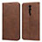 Leather Case Stands Flip Cover T10 Holder for Xiaomi Mi 9T Brown