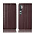 Leather Case Stands Flip Cover T10 Holder for Xiaomi Mi Note 10 Pro Brown