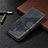 Leather Case Stands Flip Cover T10 Holder for Xiaomi Redmi 9i Black