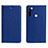 Leather Case Stands Flip Cover T10 Holder for Xiaomi Redmi Note 8 (2021) Blue