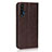 Leather Case Stands Flip Cover T11 Holder for Huawei Honor 20 Brown