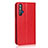 Leather Case Stands Flip Cover T11 Holder for Huawei Honor 20 Red