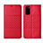 Leather Case Stands Flip Cover T11 Holder for Huawei Honor V30 5G Red