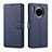 Leather Case Stands Flip Cover T11 Holder for Huawei Mate 30 5G Blue