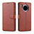 Leather Case Stands Flip Cover T11 Holder for Huawei Mate 30 5G Brown