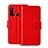 Leather Case Stands Flip Cover T11 Holder for Huawei Nova 5i Red