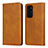 Leather Case Stands Flip Cover T11 Holder for Huawei P40 Orange