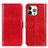 Leather Case Stands Flip Cover T12 Holder for Apple iPhone 14 Pro Max Red