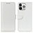 Leather Case Stands Flip Cover T12 Holder for Apple iPhone 14 Pro Max White