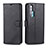 Leather Case Stands Flip Cover T12 Holder for Huawei Honor 20 Pro Black