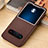 Leather Case Stands Flip Cover T12 Holder for Huawei Honor V20 Brown