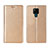 Leather Case Stands Flip Cover T12 Holder for Huawei Mate 20 X 5G Gold
