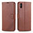 Leather Case Stands Flip Cover T12 Holder for Xiaomi Redmi 9A