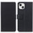 Leather Case Stands Flip Cover T14 Holder for Apple iPhone 13 Black