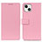 Leather Case Stands Flip Cover T14 Holder for Apple iPhone 13 Pink